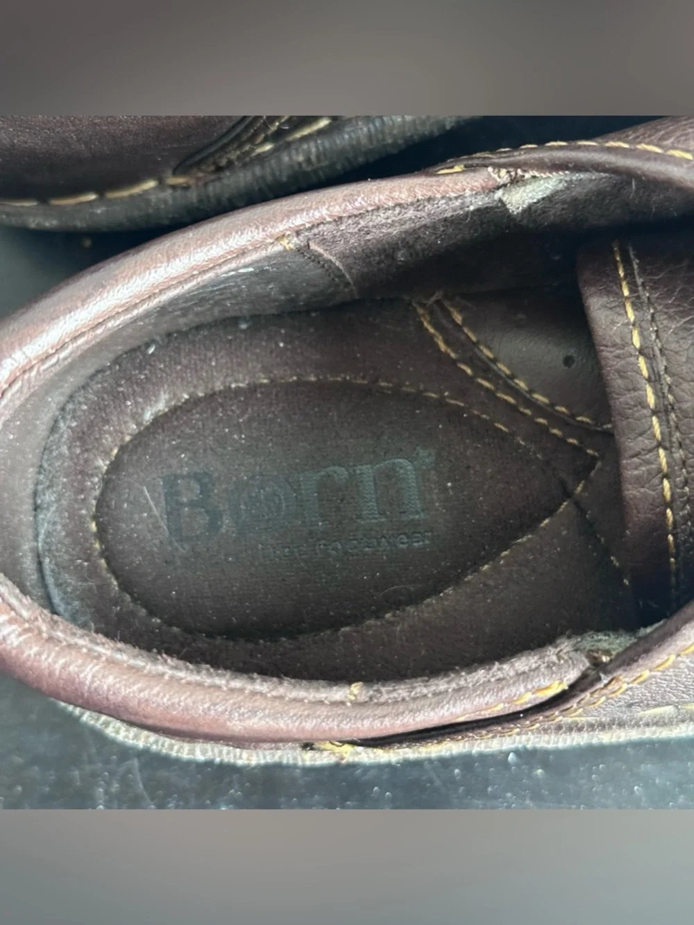 Born Leather Oxford Shoes Men’s 11 Wide‎ Brown Comfort Casual Lace-Up